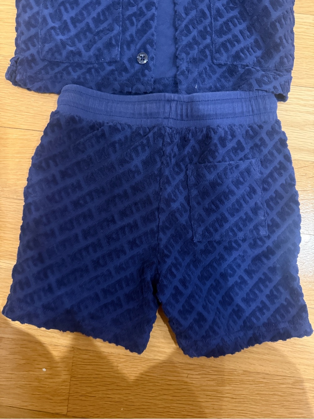 Kith Navy Textured TerryCloth Matching Set - Picture 4 of 6